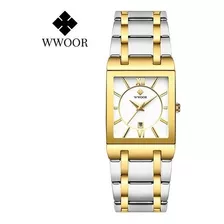 W Reloj Wwoor De Acero Inoxidable Para Hombre Pulsera De