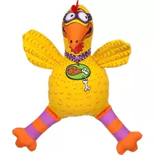 Bambu Classics Sospechoso Pollo Dog Toy, Xl, Amarillo