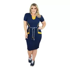 Vestido Tubinho Feminino Médio - Moda Cristã