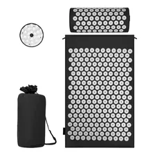 Almohada De Masaje De Acupuntura Acupressure Mat, Color Negro