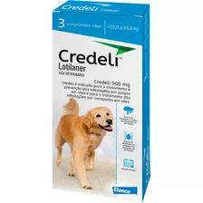 Credeli Antipulgas Carrapatos Cães 22 A 45kg 3 Compri.