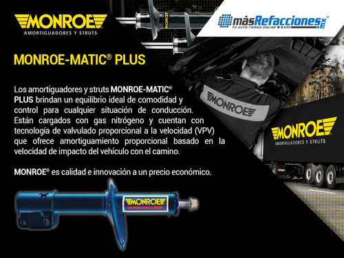 Amortiguador Monro-matic Plus Gas Conductor Tra Nx 91-93 Foto 5