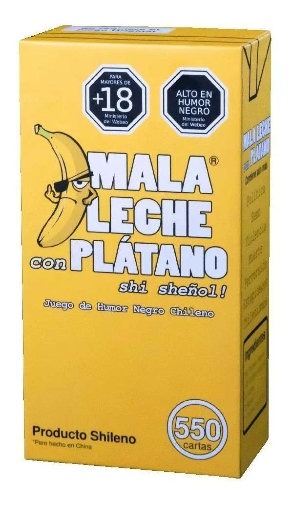 Juego De Cartas Mala Leche Con Plátano Pásalo Chancho