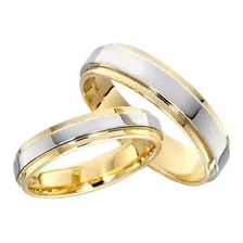 2 Anillos Arras Boda Matrimonio Oro Acero Estuche