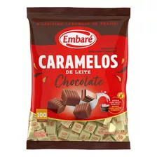 Bala Caramelos De Leite Embaré Chocolate 660g