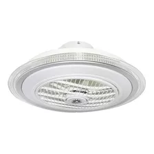 Ventilador De Techo Megaluz F60061 Blanco, 12 De Diámetro 127 v