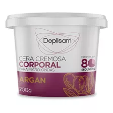 Cera Cremosa Corporal De Micro-ondas Depilsam Argan 200g