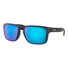 Anteojos De Sol Polarizados Oakley Holbrook Standard Con Marco De O Matter Color Matte Black, Lente Sapphire De Plutonite Prizm, Varilla Matte Black De O Matter - Oo9102