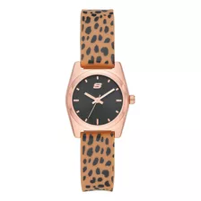 Reloj Mujer Skechers Shoup Analogo Color De La Correa Animal Print