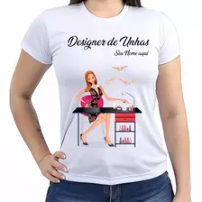 Camiseta Designer De Unhas Nome Personalizado D89
