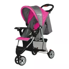 Carriola Para Correr Trendy Kids Jet Rosa Con Chasis Color Plateado