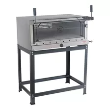 Forno De Pizza A Gás Moderno 80x60 Com Pedra Profissional