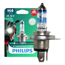 Lampada Farol Moto Philips X Treme Vision H4 60/55w 130% Luz