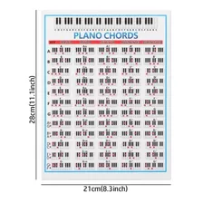 Póster Decorativo Piano: Acordes Musicales, 21x28cm
