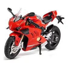 Miniatura Moto Ducati Panigale V4s Bateria Som Luz 1:12 17cm