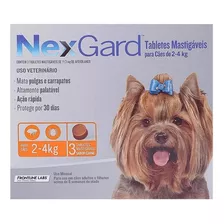 Antipulgas Nexgard Cães De 2 À 4kg 3 Tabletes
