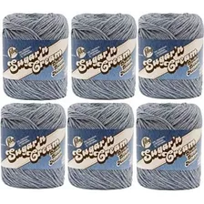 Lily Sugarn Cream Yarn Bulk Buyolids (paquete De 6) Stonewas