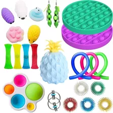 24 Piezas Antiestrés Popit Burbuja Fidget Juguetes Sensorial