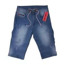 Bermuda Jogger De Jean Para Hombre