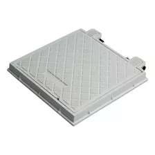 Tampa Pvc 40x40 Caixa Esgoto Gordura Elétrica Branca Articul