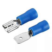 Baomain Azul Hembra/macho Insulated Spade Wire Connector Ele