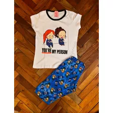 Pijama Netflix - Stitch - Simpsons - Greys Anatomy - Mujer Maravilla - Palta - Forky Y Mas