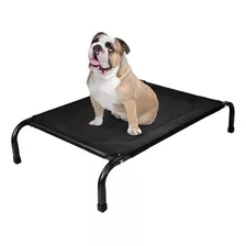 Cama Antiestres Perro Tus Mascotas Perros Mediano Elevada L Color Negro