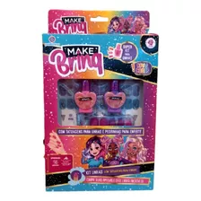 Kit Tatuagem Infantil Unhas Make Brinq Miçangas Apr Anvisa