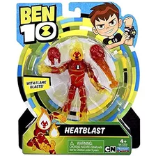 Ben 10 ¡figura De Accion Heatblast Con Explosiones De Llama!