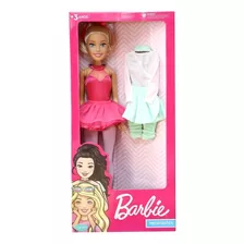Boneca Barbie Bailarina 70cm Grande Articulada Acessórios 