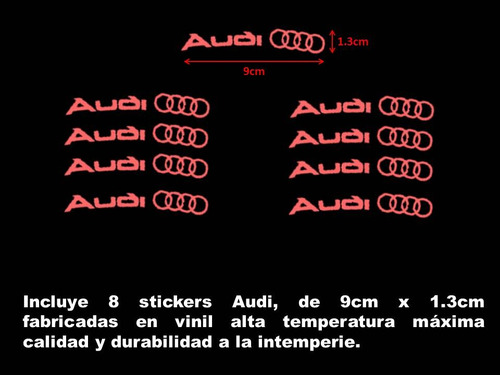 Stickers Calcomanias Para Rines Audi S Line Rs Tt Tuning Foto 10