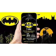 Convite Digital Batman Begins Para Whatsapp