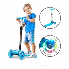 Scooter Monopatín Ruedas Luz Led Juguete Niños 