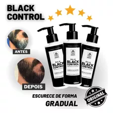 Kit C/ 3 Escurecedor Barba E Cabelo Black Control + Brinde