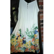 Vestido Solero Floreado John L Cook Talle 42 Small. 