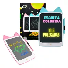 Lousa Mágica Gatinho Tablet Infantil De Escrever E Desenhar 