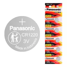 05 Pilhas Baterias Cr1220 Panasonic - 1 Cartela