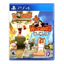 Jogo Worms Battleground+worms W.m.d Ps4 Oferta