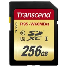 Transcend 256 Gb High Speed 10 Uhs 3 Flash Memory Card