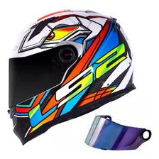 Capacete Fechado Ls2 Ff358 Xdron + Viseira Espelhada 