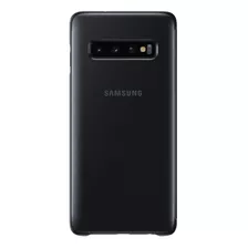 Funda Clear View: Samsung S10 (negro)