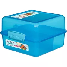 Contenedor Vianda Escolar Sistema Lunch Cubo - 3 Divisiones 