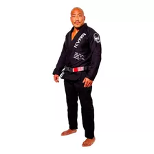 Kimono Jiu Jitsu Kvra King Preto Trançado Resistente