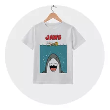Camiseta Sl1 Tubarão Infantil (jaws)
