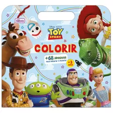 Livro Álbum Colorir Maleta Adesivos 8 Fls Toy Story Tilibra