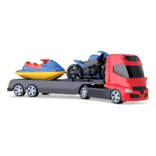 Caminhão Brinquedo Trans Sport Radical + Moto E Jet Ski