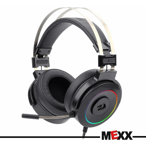 Auriculares Gamer Redragon Lamia Rgb H320rgb Negro Con Luz  Rgb Led