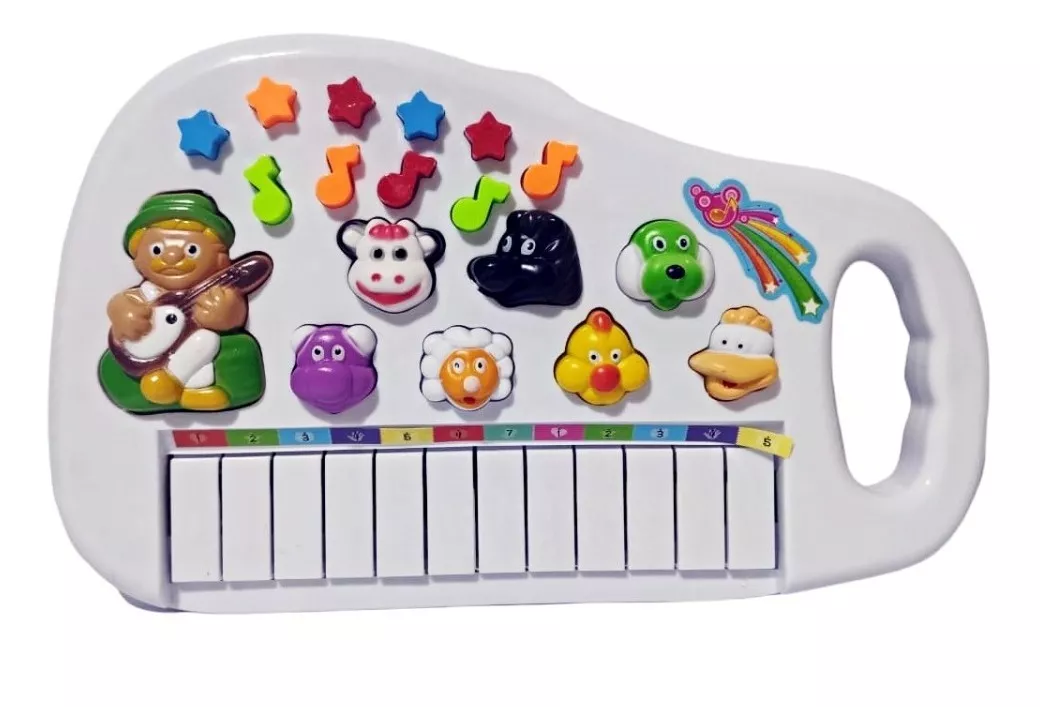 Piano Infantil Teclado Musical Educativo Som De Animais