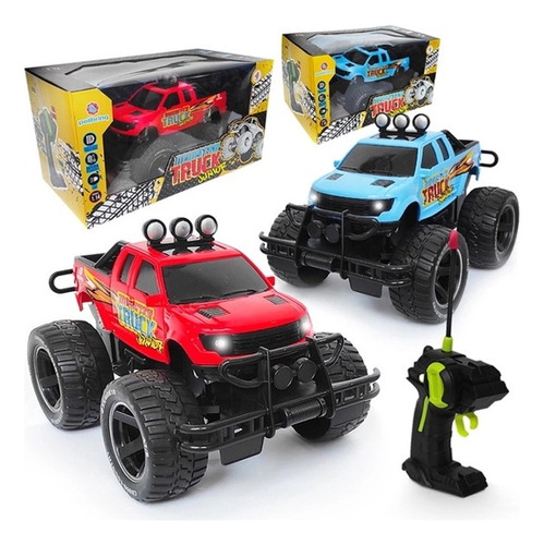 Carrinho Controle Remoto Monster Truck Junior - Polibrinq