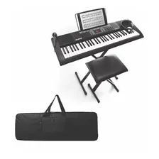 Kit Teclado Organeta Alexis Melody 61 Silla-base-audi-mic-fo